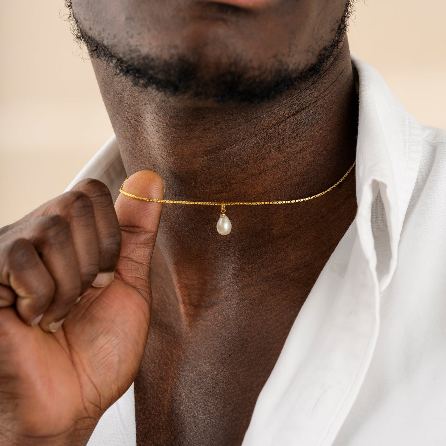 TEARDROP PEARL NECKLACE