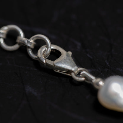BAROQUE PEARL NECKLACE IN SILVER